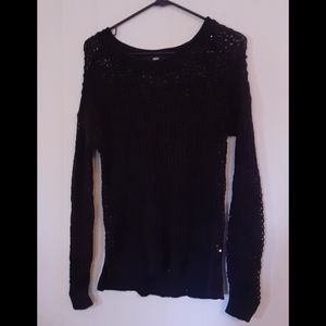 Mossimo black loose-knit shirt, womens small